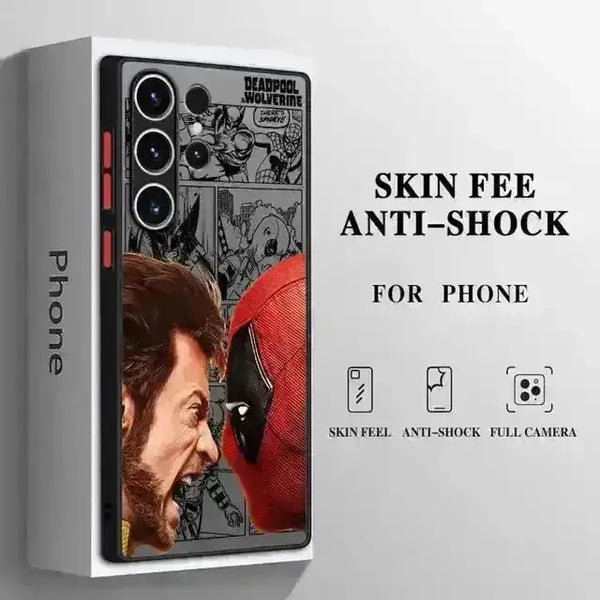Marvel Deadpool & Wolverine Matte Phone Case (For Samsung) - Bear Hugs