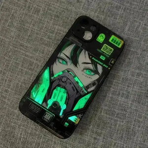 Masked Girl Glow Voice Controlled Cover (For iPhone) - Bear Hugs