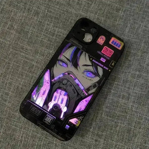 Masked Girl Glow Voice Controlled Cover (For iPhone) - Bear Hugs