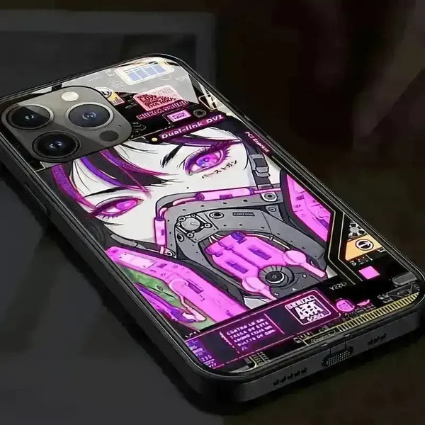 Masked Girl Glow Voice Controlled Cover (For iPhone) - Bear Hugs