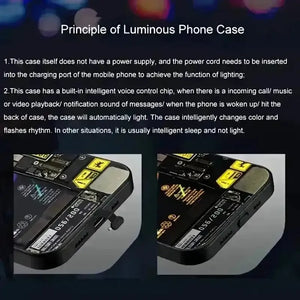 Masked Girl Glow Voice Controlled Cover (For iPhone) - Bear Hugs