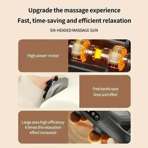 Massagiko 6-Head Deep Tissue Gun - Bear Hugs
