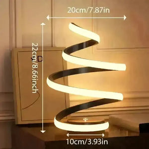 Mesmerizing Spiral LED Desk Lamp - Bear Hugs