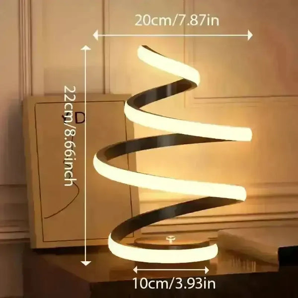 Mesmerizing Spiral LED Desk Lamp - Bear Hugs