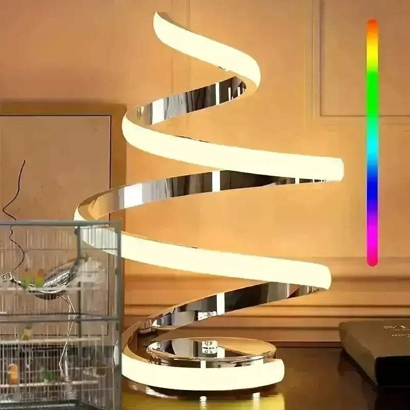 Mesmerizing Spiral LED Desk Lamp - Bear Hugs