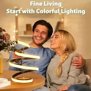 Mesmerizing Spiral LED Desk Lamp - Bear Hugs