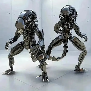 Metallic Alien Building Blocks Figurine - Bear Hugs