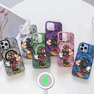 Mickey and Minnie Couple MagSafe Phone Case (For iPhone) - Bear Hugs