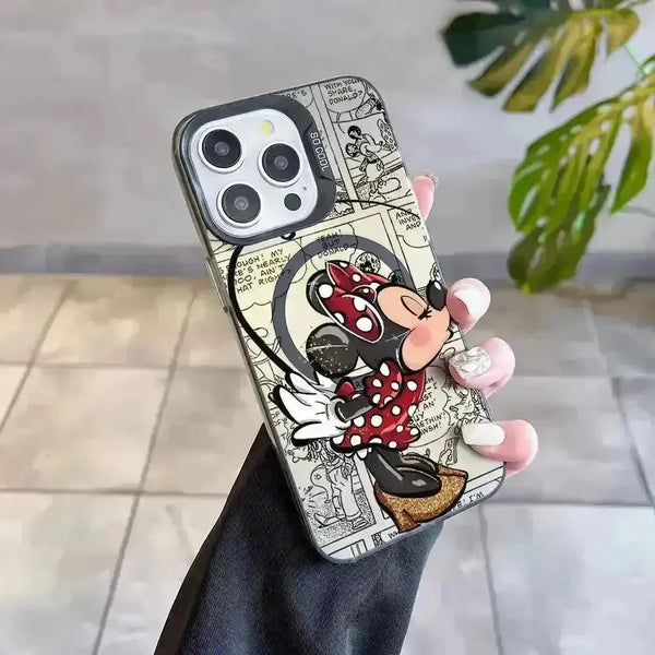 Mickey and Minnie Couple MagSafe Phone Case (For iPhone) - Bear Hugs