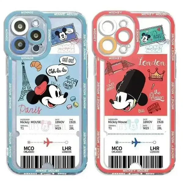 Mickey Minnie Card Style Phone Case (For iPhones) - Bear Hugs