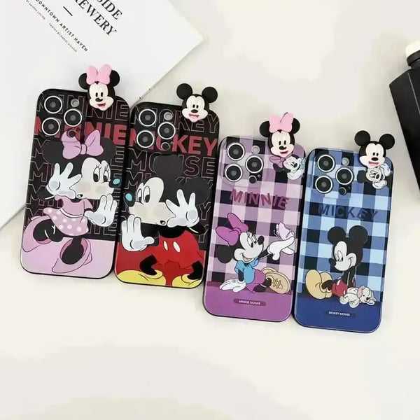 Mickey Minnie Trendy Phone Case with Strap (For iPhones) - Bear Hugs