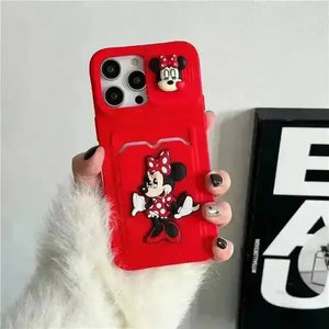 Mickey Minnie Wallet Phone Case (For iPhones) - Bear Hugs