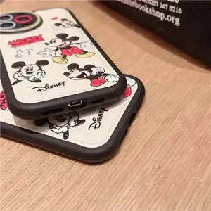 Mickey Mouse Leather Embossed Cover for All iPhone Models - Bear Hugs
