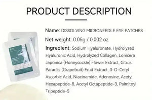 Micro Needle Hyaluronic Acid Under Eye Patch - Bear Hugs