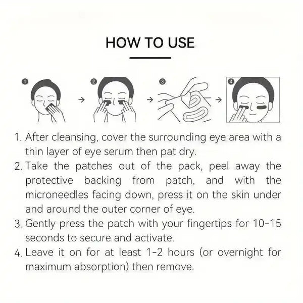 Micro Needle Hyaluronic Acid Under Eye Patch - Bear Hugs
