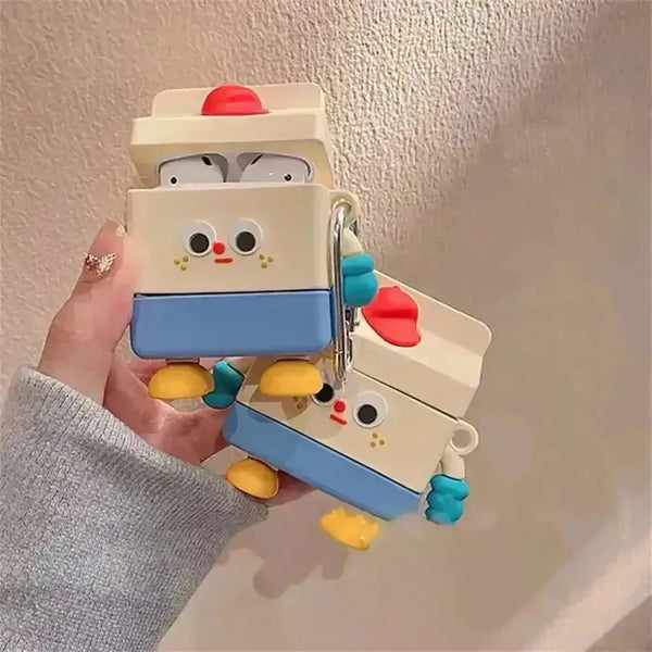 Milk Box Robot Case (For Airpods) - Bear Hugs