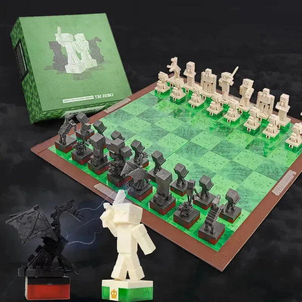Minecraft Chess Board Set - Bear Hugs