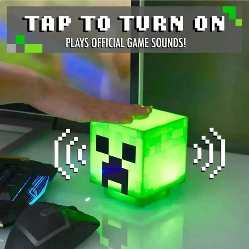 Minecraft Creeper Night Light with Official Creeper Sounds - Bear Hugs