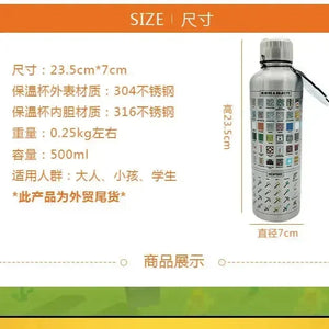 Minecraft My World Insulated Bottle (500 ml) - Bear Hugs