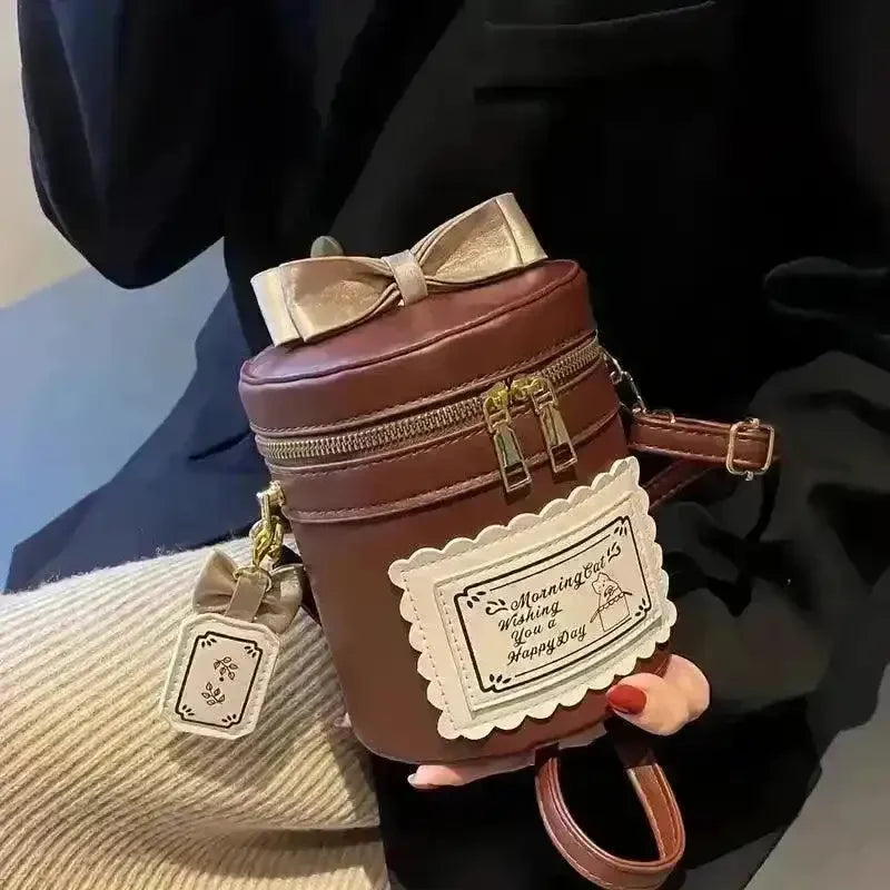 Mini Bucket Barrel Bag - Bear Hugs