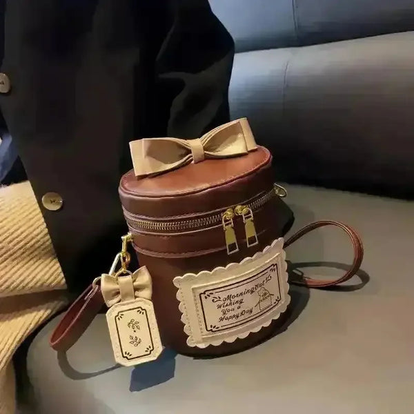 Mini Bucket Barrel Bag - Bear Hugs