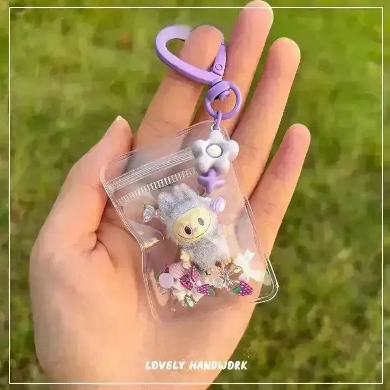 Mini Labubu Grain Pouch Keychain - Bear Hugs