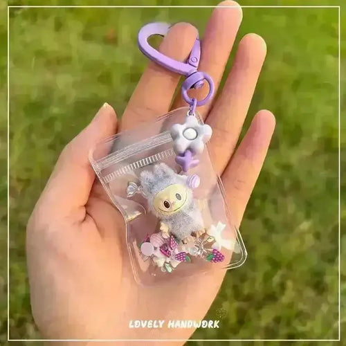 Mini Labubu Grain Pouch Keychain - Bear Hugs