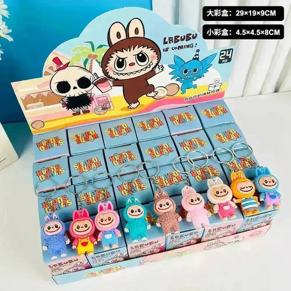 Mini Labubu Keychain Blind Box - Bear Hugs