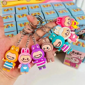 Mini Labubu Keychain Blind Box - Bear Hugs