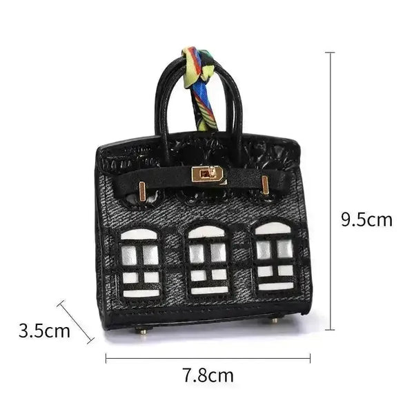 Mini Leather Bag Keychains - Bear Hugs