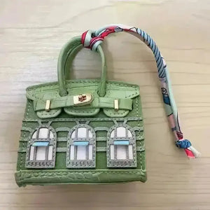 Mini Leather Bag Keychains - Bear Hugs