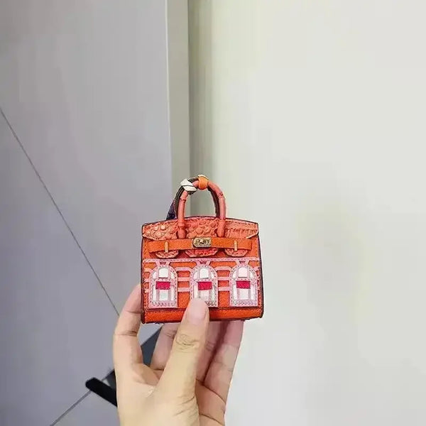 Mini Leather Bag Keychains - Bear Hugs