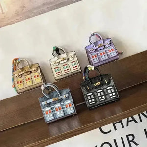 Mini Leather Bag Keychains - Bear Hugs