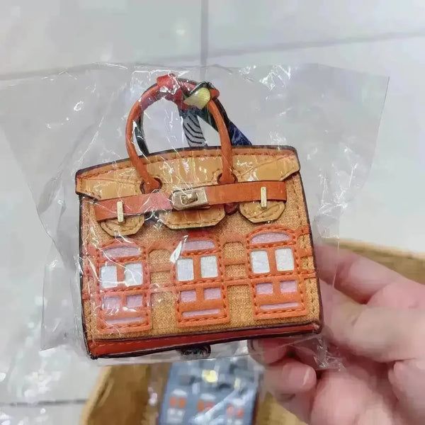 Mini Leather Bag Keychains - Bear Hugs