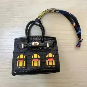 Mini Leather Bag Keychains - Bear Hugs