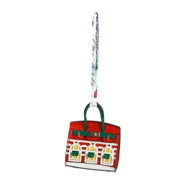 Mini Leather Bag Keychains - Bear Hugs