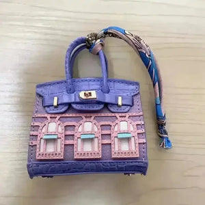 Mini Leather Bag Keychains - Bear Hugs
