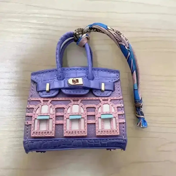 Mini Leather Bag Keychains - Bear Hugs