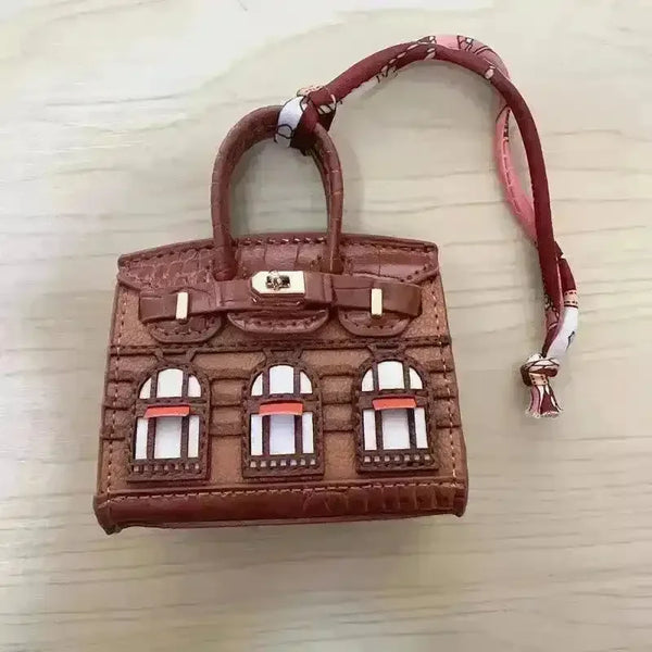 Mini Leather Bag Keychains - Bear Hugs