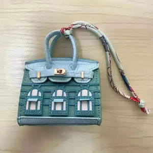 Mini Leather Bag Keychains - Bear Hugs
