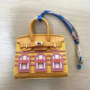 Mini Leather Bag Keychains - Bear Hugs