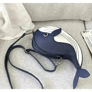 Minimalist Whale Design Shoulder Bag - Bear Hugs