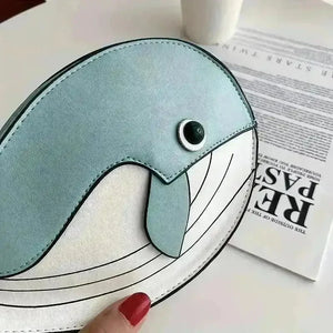 Minimalist Whale Design Shoulder Bag - Bear Hugs