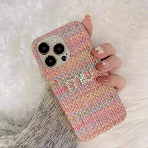 miux2 Woven Designer Phone Case (For iPhones) - Bear Hugs