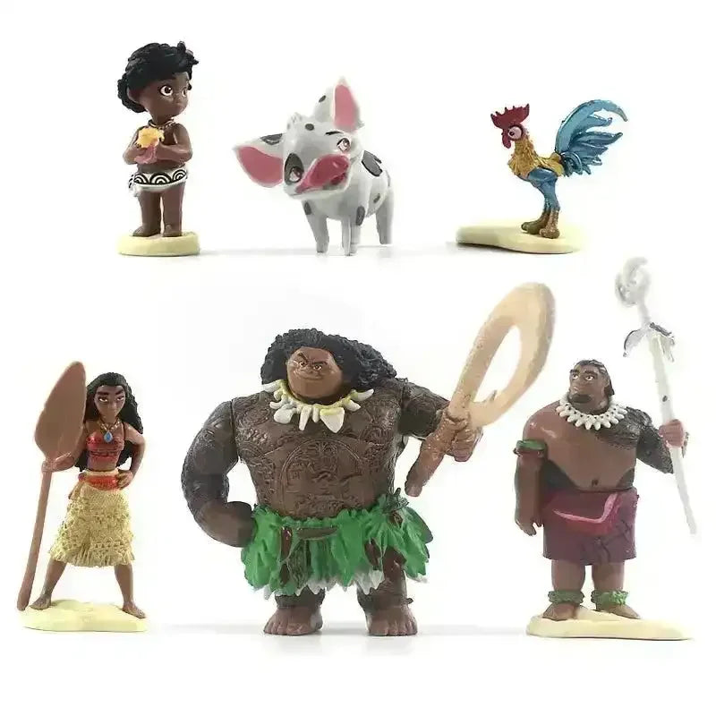 Moana Movie Mini Figurines (Set of 6) - Bear Hugs