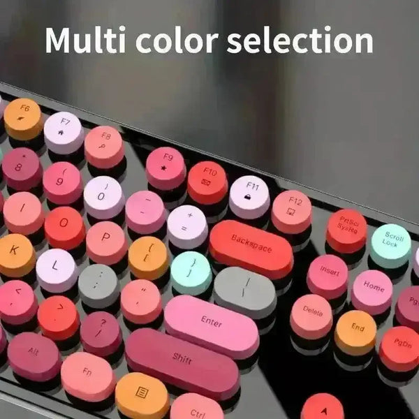 Mofii Wireless Retro Style Punk Mouse And Keyboard Kit - Bear Hugs
