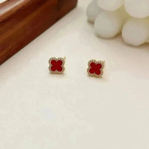 Monogram Designer Clover Earrings - Bear Hugs