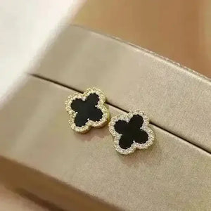 Monogram Designer Clover Earrings - Bear Hugs