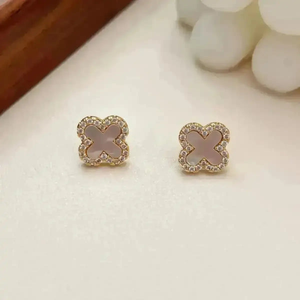Monogram Designer Clover Earrings - Bear Hugs