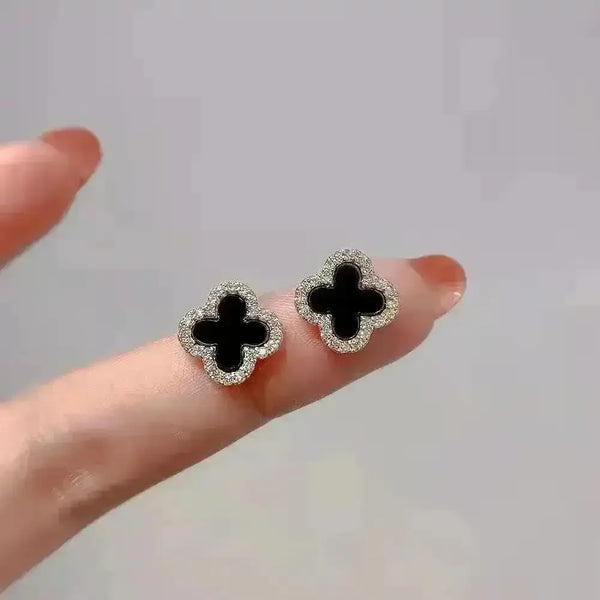 Monogram Designer Clover Earrings - Bear Hugs